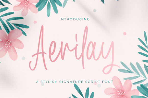 Aerilay: A Delicate Handwritten Font for Web Design
