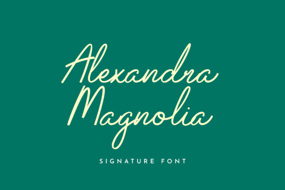Alexandra Magnolia: A Delicate Script Font for Digital Elegance