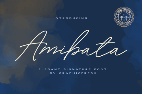 Amibata Font: A Sweet Script for Campaign Design