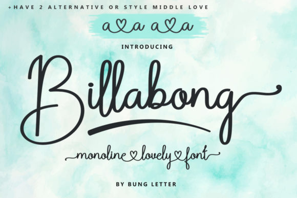 Billabong Font: Elevate Your Brand Visuals