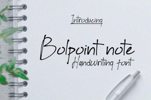 Bolpoint Note: A Handwritten Font for Branding