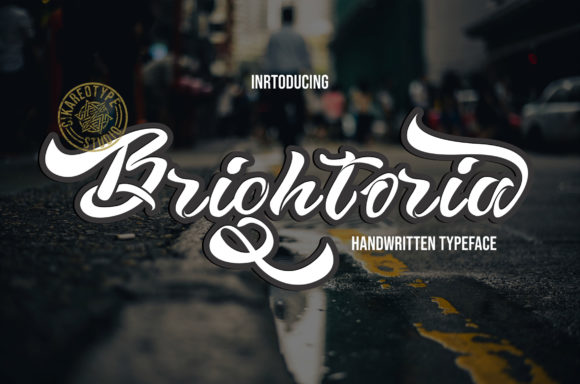 Brightoria: A Handwritten Script Font for Editorial Design