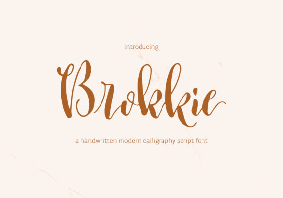 Brokkie Font: A Modern Script for Small Business Branding