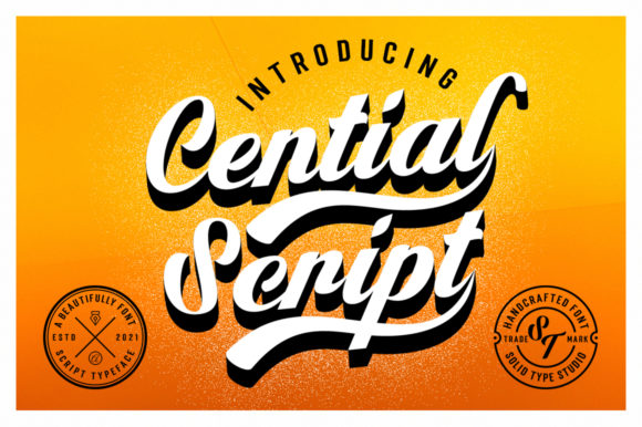 Cential: A Script Font for Editorial Elegance