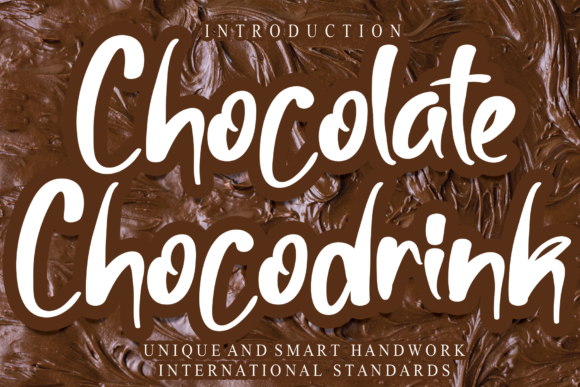 Chocolate Chocodrink Font for Business Branding