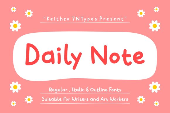 Daily Note: A Handwritten Font for Social Campaigns