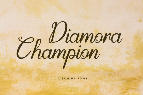 Diamora Champion: The Perfect Handwritten Font for Crafters
