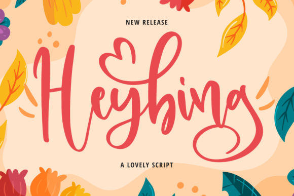 Heybing Font: A Handwritten Typeface for Crafters