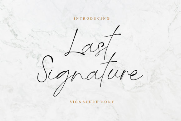 Last Signature: A Delicate Typeface for Elegant Branding