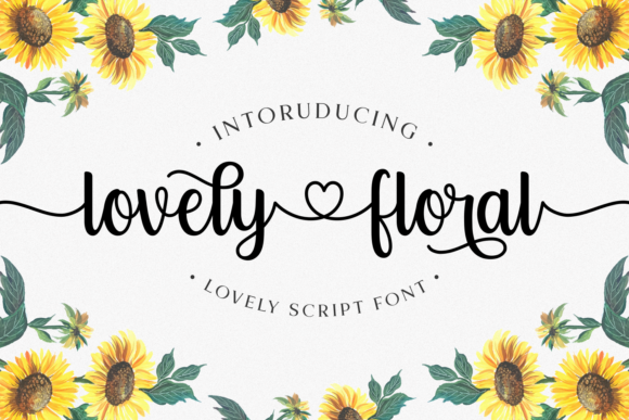 Lovely Floral: A Handwritten Font for Makers