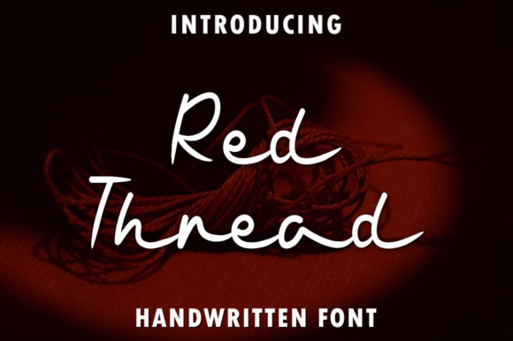 Red Thread: A Delicate Handwritten Font for Crafters