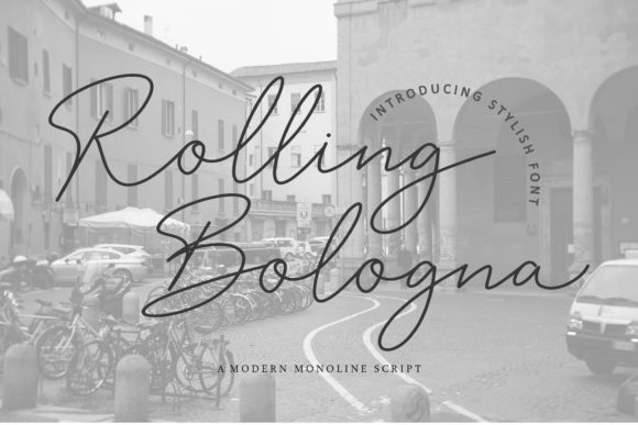 Rolling Bologna: A Delicate Script Font for Crafters