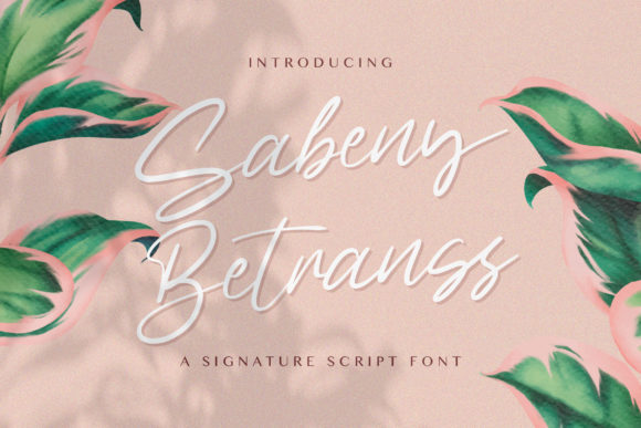 Sabeny Betranss: A Handwritten Font for Editorial Flow