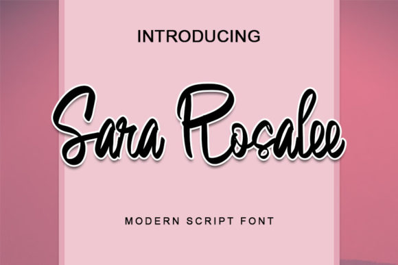 Sara Rosalee: A Handwritten Font for Polished Branding