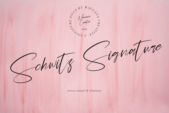 Schwitz Signature: A Luxury Handwritten Font for Modern Brands