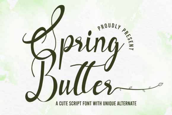 Spring Butter: A Handwritten Typeface for Editorial Grace