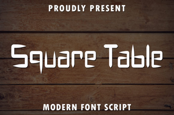 Square Table: A Playful Script Font for Modern Branding