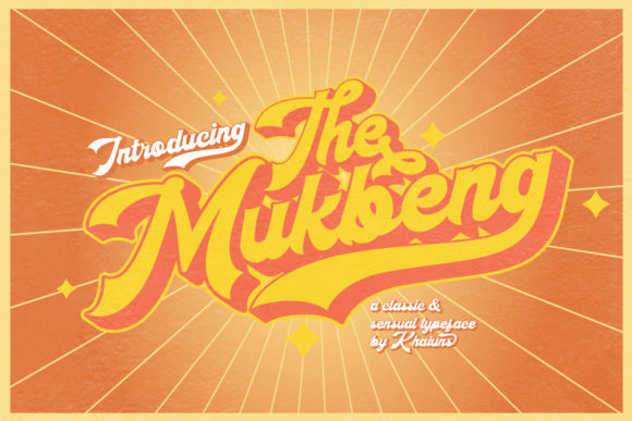 The Mukbeng: A Retro Script Typeface for Makers