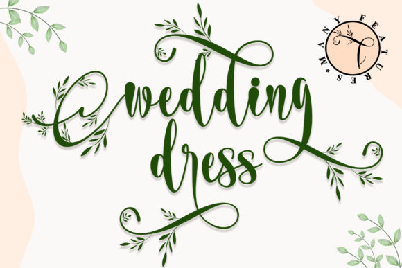 Wedding Dress Typeface for Web Design